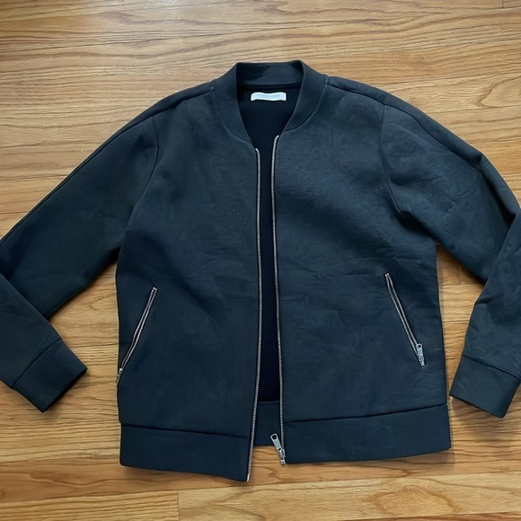 EVERLANE Charcoal Bomber Jacket B18 - Picture 2 of 6